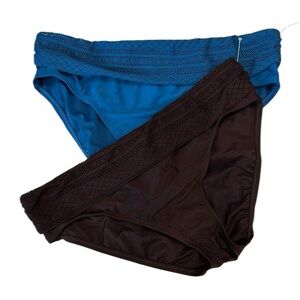 Into The Blue lace bikini swim bottoms size 12 bundle